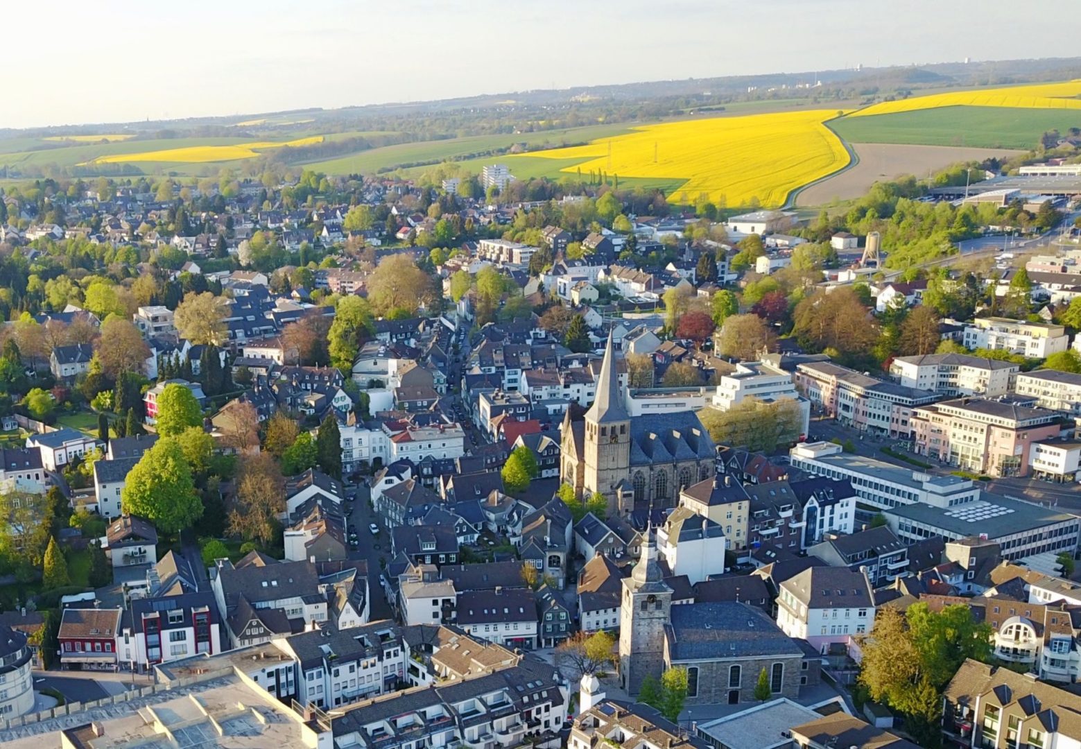 Luftaufnahme Stadtgebiet Mettmann